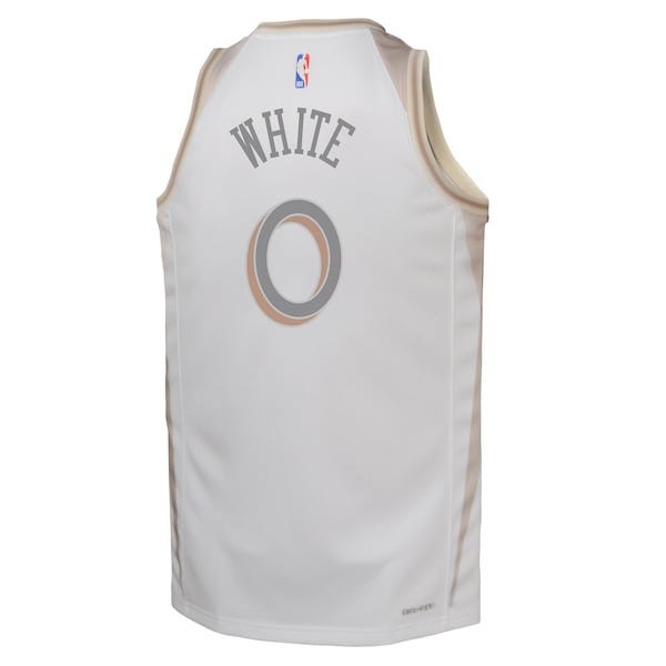 Coby White Chicago Bulls Nike Youth 2024/25 Swingman Player Jersey - City Edition - White - Image 3