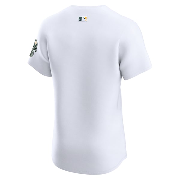 Oakland Athletics Nike Home Elite Jersey - White - Image 3