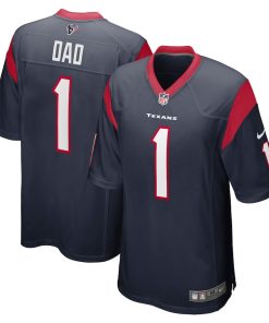 Number 1 Dad Houston Texans Nike Game Jersey - Navy