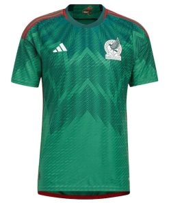 Alternative view of Mexico National Team adidas 2022/23 Home Authentic Blank Jersey - Green