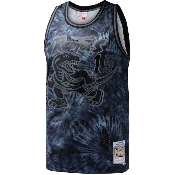 Vince Carter Toronto Raptors Hardwood Classics 1998/99 Tie-Dye Swingman Jersey - Black - Image 3