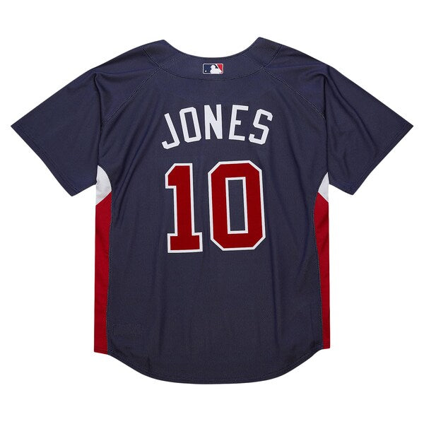Chipper Jones Atlanta Braves Cooperstown Collection 2007 Batting Practice Jersey - Navy - Image 4