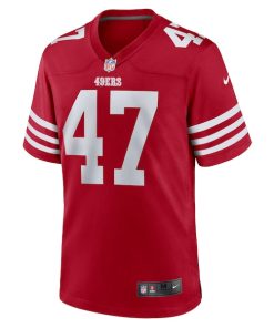 Alternative view of Ezekiel Turner San Francisco 49ers Nike Team Game Jersey -  Scarlet