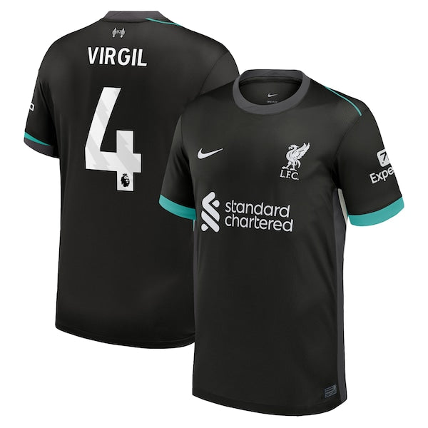 Virgil van Dijk Liverpool Nike 2024/25 Away Replica Jersey - Forest Green - Image 2