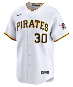 Alternative view of Paul Skenes Pittsburgh Pirates Nike Youth Home Limited Player Jersey - White
