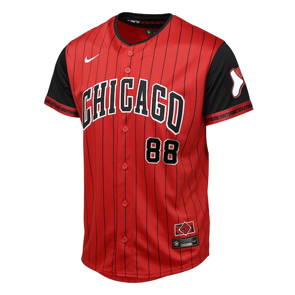 Luis Robert Jr. Chicago White Sox Youth 2025 City Connect Limited Player Jersey - Red/Black - Image 3