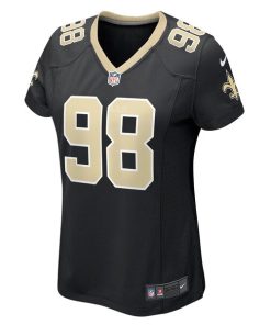Alternative view of Payton Turner New Orleans Saints Nike Women's Game Jersey - Black