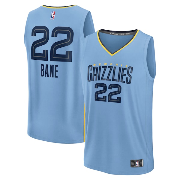 Desmond Bane Memphis Grizzlies Fast Break Replica Player Jersey - Statement Edition - Light Blue
