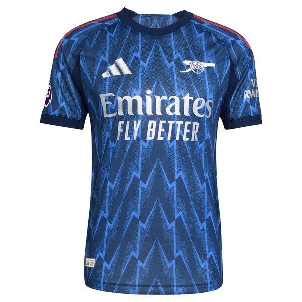 Arsenal adidas 2025/26 Away Authentic Custom Jersey - Blue/Red - Image 3