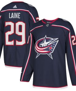 Patrik Laine Columbus Blue Jackets adidas Home Authentic Player Jersey - Navy