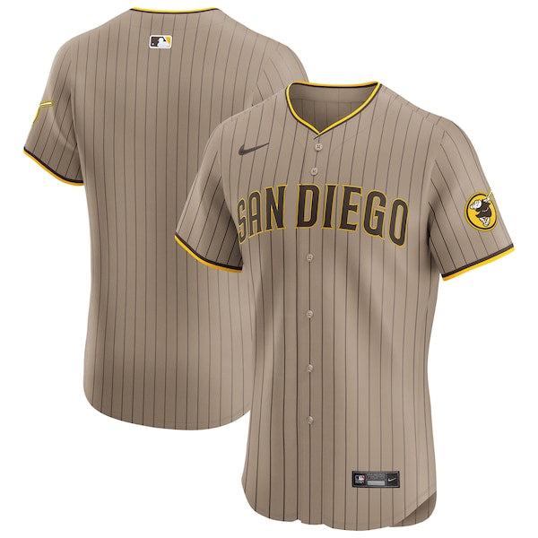 San Diego Padres Nike Alternate Vapor Premier Elite Patch Jersey - Sand - Image 2