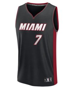 Alternative view of Kel'el Ware Miami Heat  Fast Break Replica Player Jersey - Icon Edition - Black