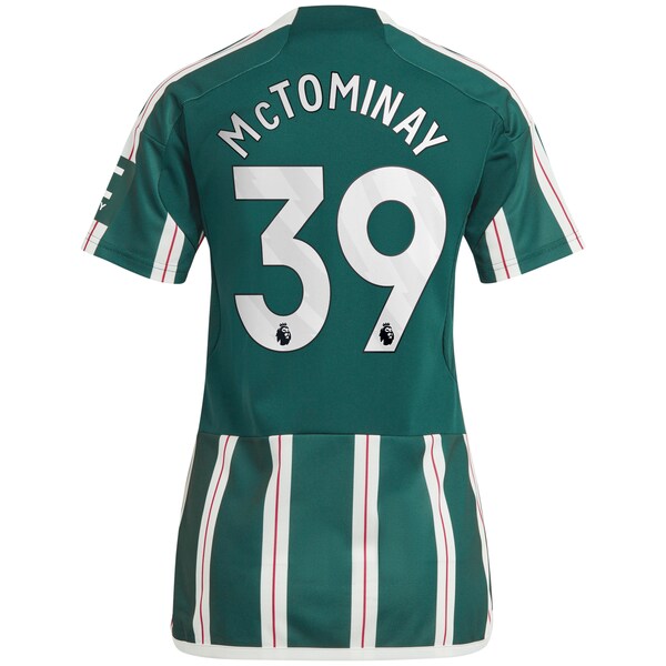 Scott McTominay Manchester United adidas Women's 2023/24 Away Replica Player Jersey - Green/Red - Image 4
