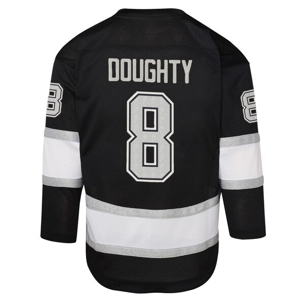 Drew Doughty Los Angeles Kings Outerstuff Youth Home Replica Player Jersey - Black - Image 3