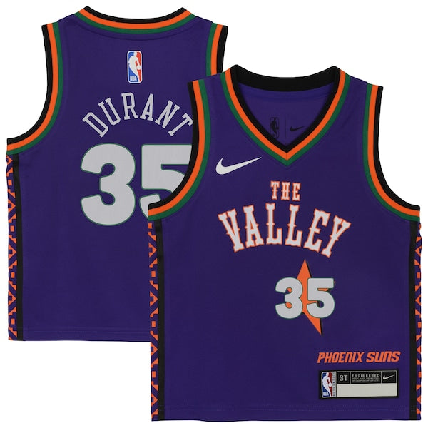 Kevin Durant Phoenix Suns Nike Preschool 2024/25 Swingman Player Jersey - City Edition - Purple
