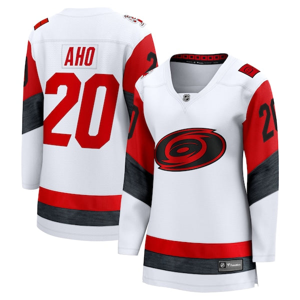Sebastian Aho Carolina Hurricanes Women's Away Breakaway Jersey - White