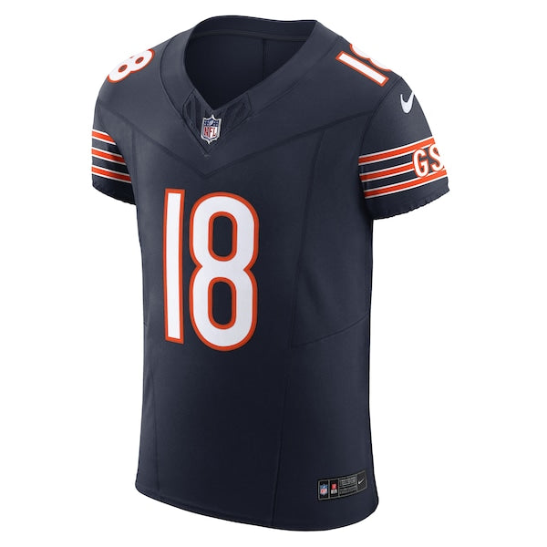 Caleb Williams Chicago Bears Nike Team Vapor F.U.S.E. Elite Jersey - Navy/Orange - Image 3