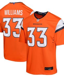 Javonte Williams Denver Broncos Nike Youth Game Jersey - Orange/Navy