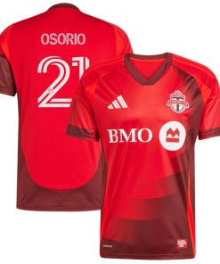 Jonathan Osorio Toronto FC adidas 2025 Club Kit Replica Player Jersey - Red