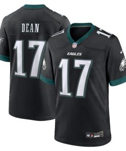 Nakobe Dean Philadelphia Eagles Nike Alternate Game Jersey - Black/Green