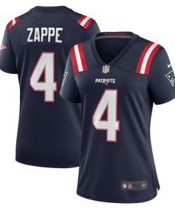 Bailey Zappe New England Patriots Nike Women's Game Player Jersey - Navy/Red/White