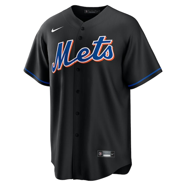 Mike Piazza New York Mets Nike 2022 Alternate Replica Player Jersey - Black - Image 2