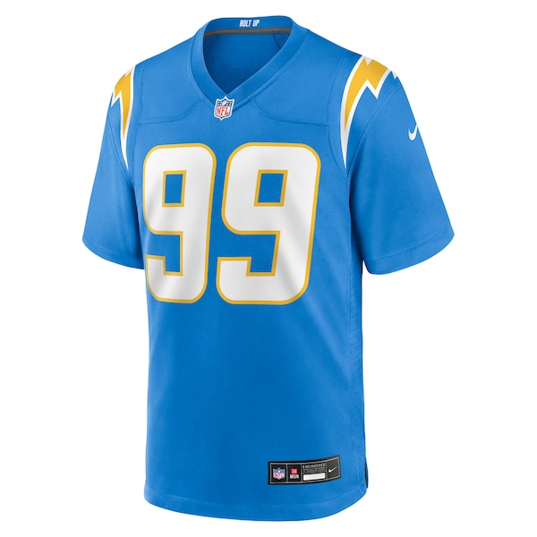 Jamaree Caldwell Los Angeles Chargers Nike Team Game Jersey - Powder Blue - Image 2
