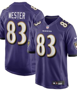 LaJohntay Wester Baltimore Ravens Nike Team Game Jersey -  Purple