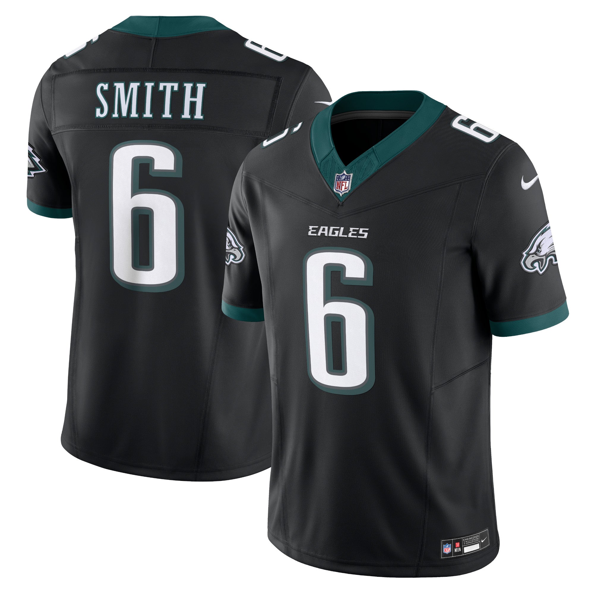 DeVonta Smith Philadelphia Eagles Nike Vapor F.U.S.E. Limited Jersey - White/Black/Green - Image 5