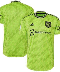 Manchester United adidas 2022/23 Third Authentic Jersey - Neon Green