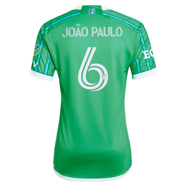 Joao Paulo Seattle Sounders FC adidas 2024 The Anniversary Kit Authentic Player Jersey?ยจC Green - Image 3