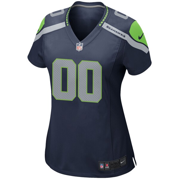 Seattle Seahawks Nike Women's Custom Game Jersey - College Navy - Image 2