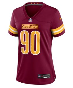 Alternative view of Javontae Jean-Baptiste Washington Commanders Nike Women's  Game Jersey -  Burgundy