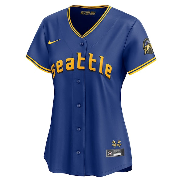 Julio Rodr¨ªguez Seattle Mariners Nike Women's City Connect Limited Player Jersey - Royal - Image 2