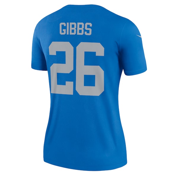 Jahmyr Gibbs Detroit Lions Nike Women's Alternate Legend Player Performance Top - Blue - Image 3