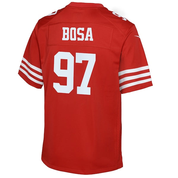 Nick Bosa San Francisco 49ers Nike Youth Game Jersey - Scarlet - Image 3