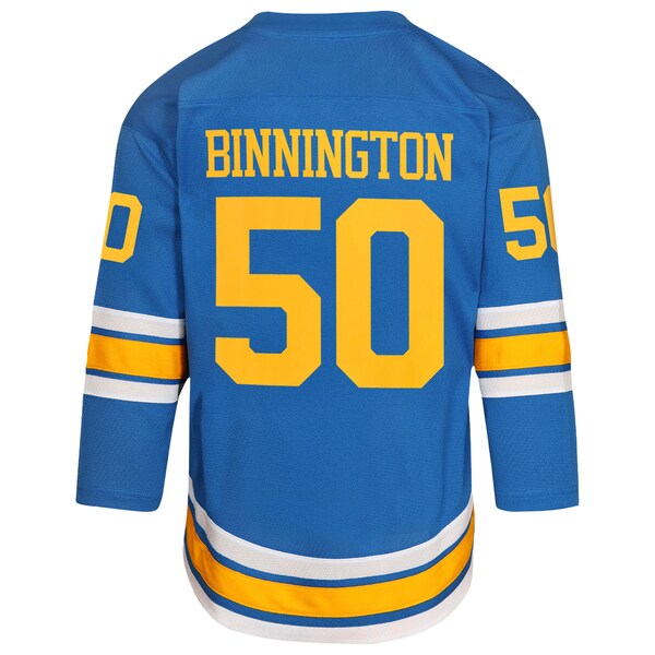 Jordan Binnington St. Louis Blues Outerstuff Youth Home Replica Player Jersey - Blue - Image 3