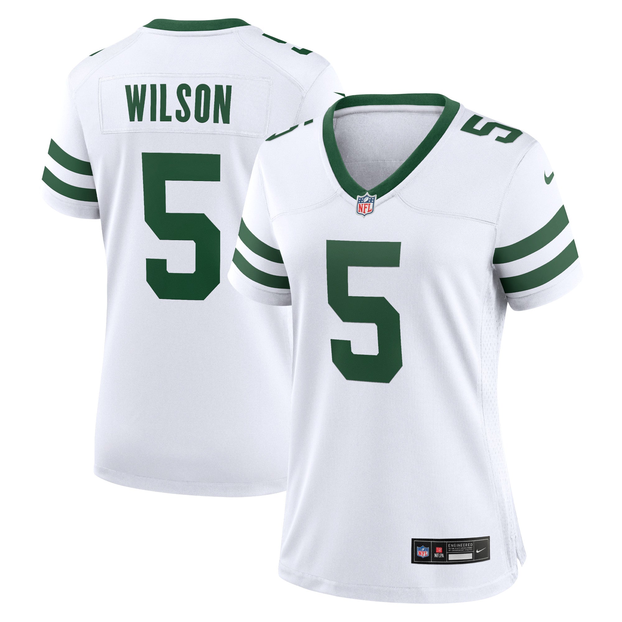 Garrett Wilson New York Jets Nike Women's Alternate Game Jersey - Legacy Black/Green/White - Image 8