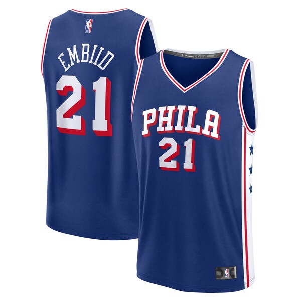 Joel Embiid Philadelphia 76ers Fast Break Replica Player Jersey - Icon Edition - Royal