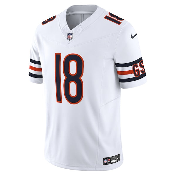 Caleb Williams Chicago Bears Nike Vapor F.U.S.E. Limited Jersey - White/Orange/Navy - Image 3