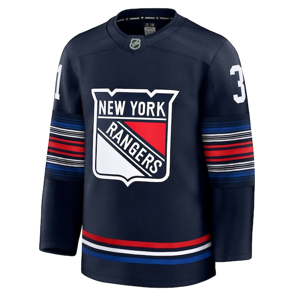 Igor Shesterkin New York Rangers Alternate Premium Jersey - Navy/Blue - Image 3
