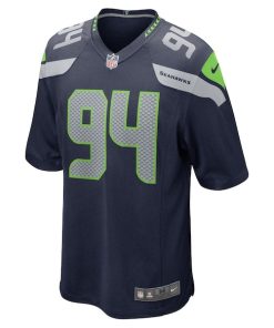 Alternative view of Mike Morris Seattle Seahawks Nike  Game Jersey - College Navy
