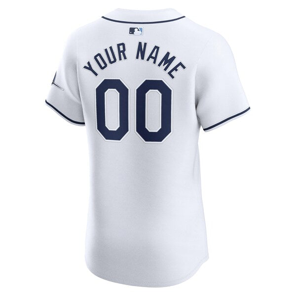 Tampa Bay Rays Nike Home Elite Custom Jersey - White - Image 3