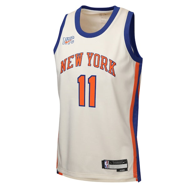 Jalen Brunson New York Knicks Nike Youth 2025/26 City Edition Swingman Jersey - Cream - Image 2