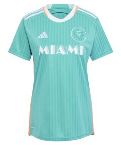 Alternative view of Inter Miami CF adidas Women's 2024 Archive Replica Jersey - Aqua