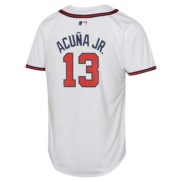 Ronald Acu?a Jr. Atlanta Braves Nike Youth Home Limited Player Jersey - White - Image 3