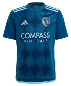Alternative view of Sporting Kansas City adidas Youth 2024 Diamonds Our Forever Replica Jersey?¨C Navy