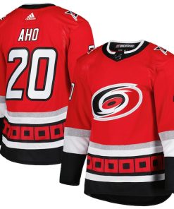 Sebastian Aho Carolina Hurricanes adidas Alternate Primegreen Authentic Player Jersey - Red
