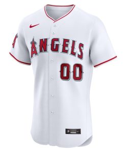 Alternative view of Los Angeles Angels Nike Home Elite Pick-A-Player Retired Roster Jersey - White