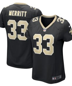 Kirk Merritt New Orleans Saints Nike Women's Team Game Jersey -  Black